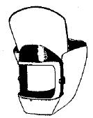 Class 5B - on-rigid helmet (hood) for dust, splash, and abrasive materials protection Class 5C - on-rigid helmet (hood) with