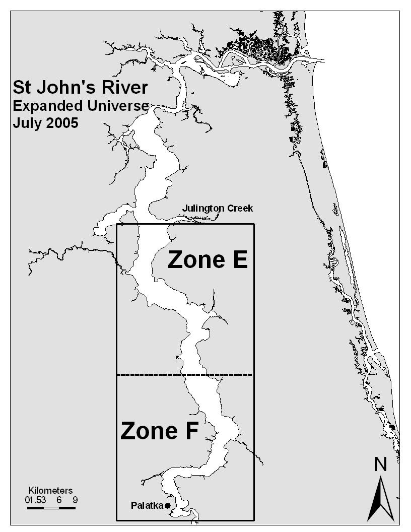 LOWER ST. JOHNS RIVER REPORT APPENDICES Appendix 3.1.2 Map of areas of St.
