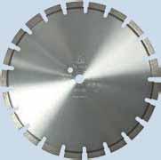 High-performance cutting blade DS 100 A High-performance product for use on asphalt Special segments For gas-operated cutting-off machines and joint cutters with a power output of up to 15 kw Very