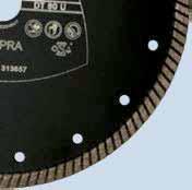 protection thanks to segments soldered in Diamond cutting discs are high-performance tools and withstand great loads during use.