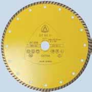 313635 230 x 22,23 80 m/s 6,600 rpm Angle grinder 16 / 39 / 2,4 / 7 1 313636 Quality diamond cutting blade DT 60 U Good general purpose wheel Turbo rim For use on all standard construction materials