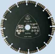 Professional diamond cutting blade DS 80 B Professional tool Turbo segments Short cutting times Long service life Clean edges Outstanding price-performance ratio Pavement slabs Reinforced concrete