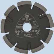 Professional diamond cutting blade DS 80 MF Special broaching wheel Robust design Special hammer segments Offset welded segments Width of cut = 6.
