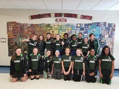 6th Grade Volleyball: On Saturday, the 6th grade Lady Falcons A team completed their perfect season by defeating GMS.