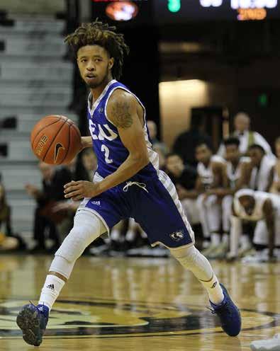 2017-18 EASTERN ILLINOIS PANTHERS FRESHMAN (2014-15): Only EIU player to start all 33 games... became fourth EIU player to win Ohio Valley Conference Freshman of the Year honors.