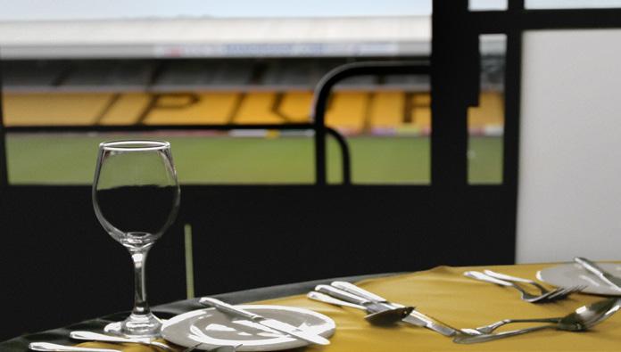 Offering superb panoramic views of the pitch, this is a fantastic environment to enjoy the match day experience.