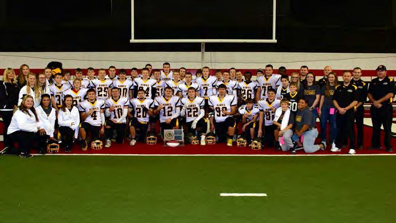 37th ANNUAL FOOTBALL PLAY-OFFS DAKOTADOME - VERMILLION - NOVEMBER 9-11, 2017 State Class "B" 9-Man Champions Colman-Egan Hawks First Round Sully Buttes defeated Hitchcock-Tulare 50-0 Faulkton Area