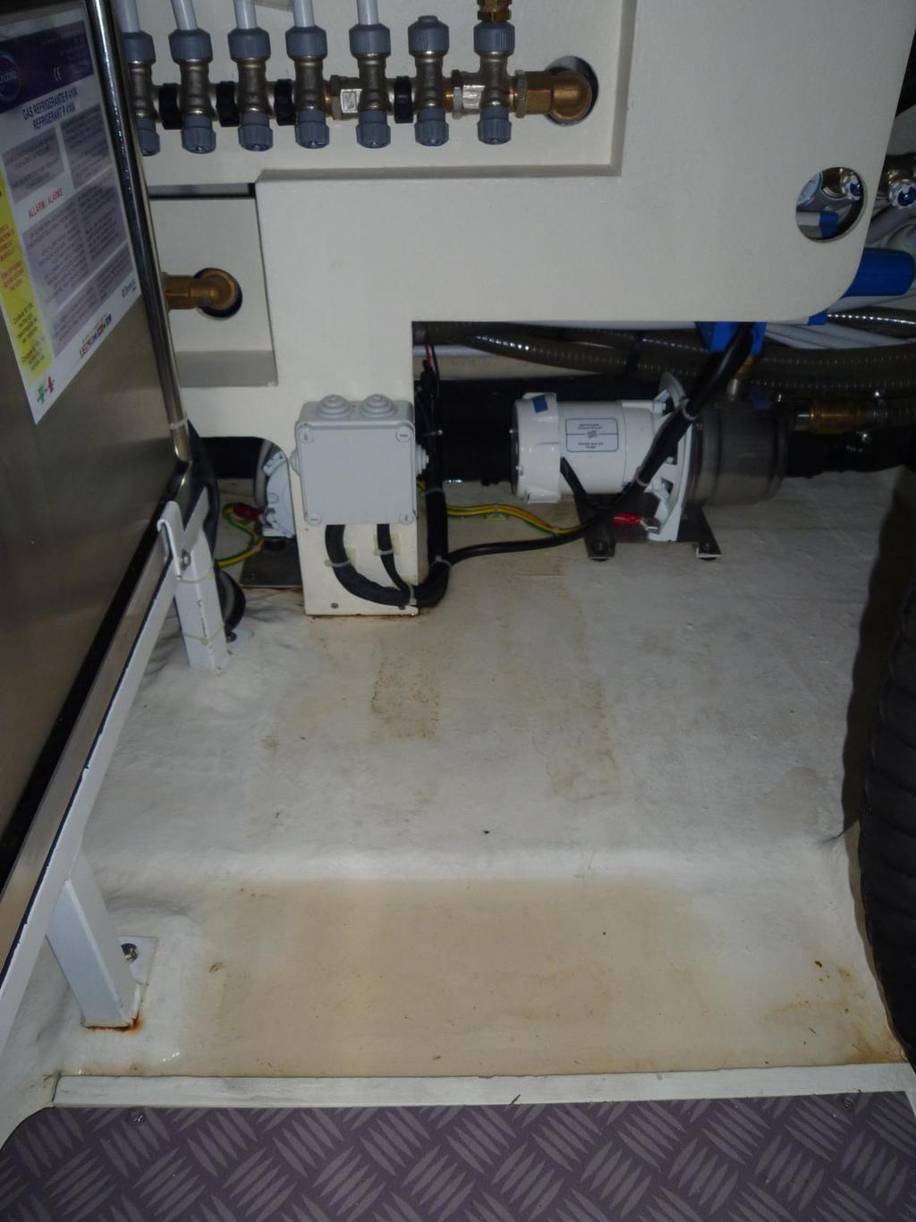 -There was a water leakage from the