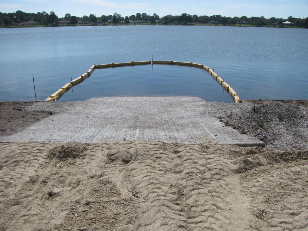 New boat ramp at Lake