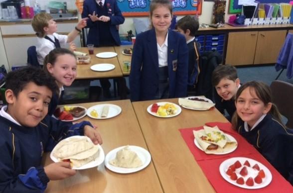 balanced meals and on Tuesday, the children set about