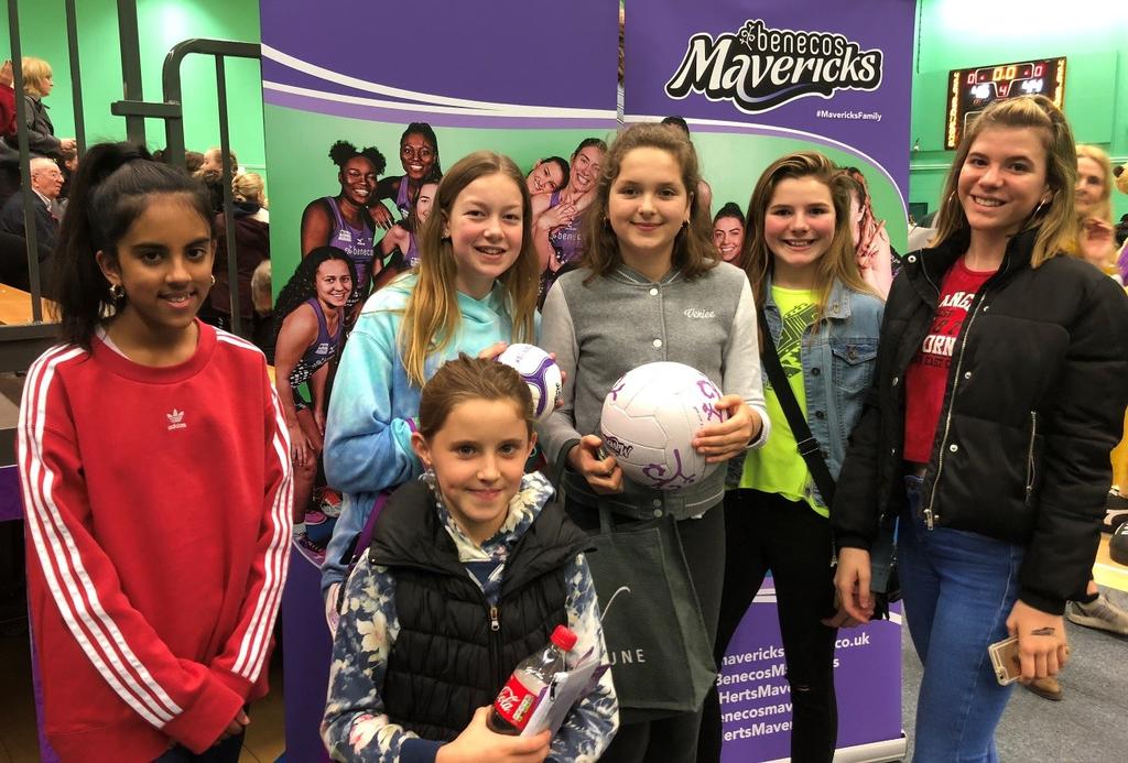 NETBALL Report by Nicole, Year 7 On Saturday 10th March Mrs Hill and Mrs Sturrock-Jackson took a group of us to see the Mavericks netball team play against the Sirens at the Hertfordshire Sports
