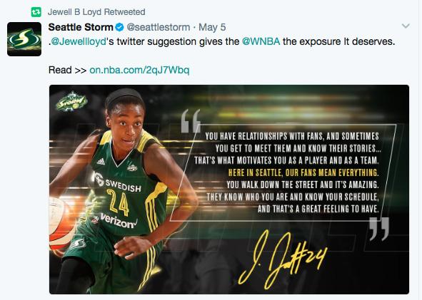 2017 SEATTLE STORM SOCIAL MEDIA ROSTER NO PLAYER TWITTER HANDLE WEBSITE 10