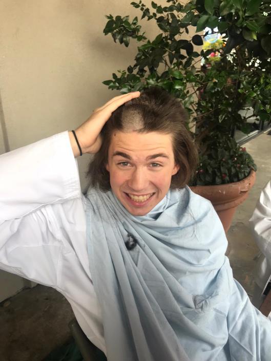 Sensei Asa Thurston Cuts hair for Mini Olympic Promotion for his