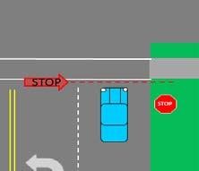 Traffic engineers can not always place the stop sign where they would like you to stop due to utility lines, sight restrictions, and other hazards.