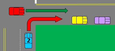 WI LAW requires vehicles to turn from the right curb area or right most edge of the roadway when making a right turn.
