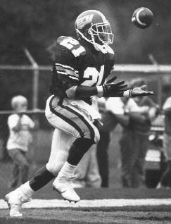 He is tied with Dwight Henry (1993-95, 1997) for the second longest interception return for a touchdown in ECU history (98 yards).