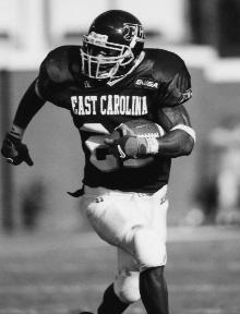 Scott Harley (1995-97) holds ECU s singleseason rushing record (1,745) and the single-game record (351).