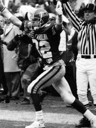 113 yards and one touchdown in the 1992 Peach Bowl victory over in-state rival N.C. State.
