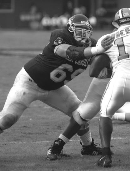 at ECU. In 2001, he anchored an offensive unit that ranked No. 25 nationally in rushing.