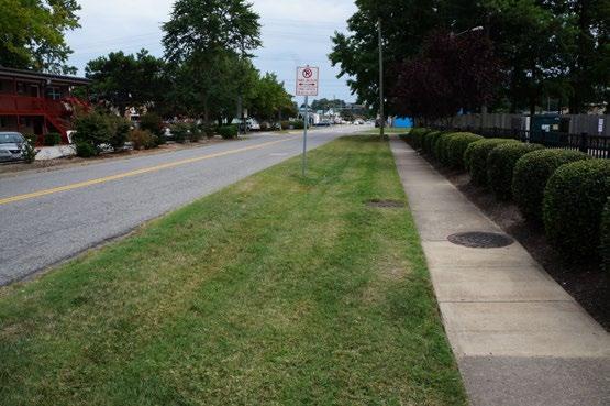 Bike lanes and sidewalks are proposed to support the existing high volumes of bicycle and pedestrian traffic traveling the corridor between destinations in and around the ViBe District.