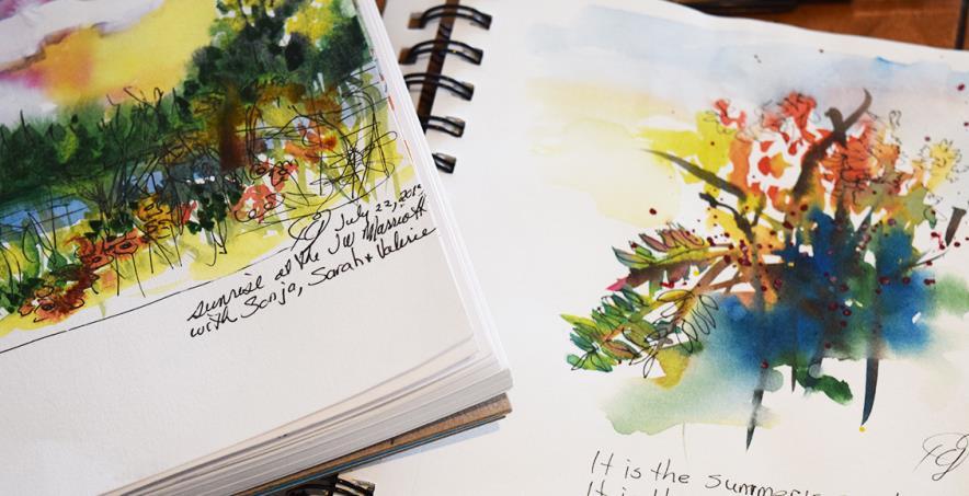 Sunday afternoon 2:00 pm 3:30 pm Wine & Watercolours Meeting in the Lobby Cost $35 per person * Minimum of 2 people is required Back by popular demand!