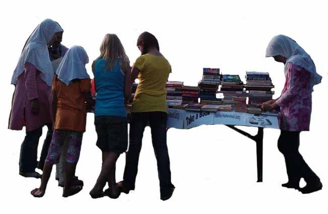 Give old books a new life with a neighbourhood book swap.