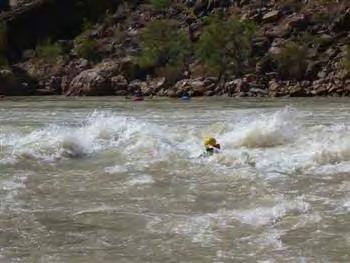 He flipped at Hance Rapid and for a river without many rocks, he