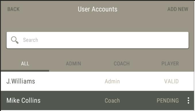 7. MANAGING USER ACCOUNTS Create a New User To add a new user to your team, select ADD NEW. Enter the new user s name, email, and select a role. After that select CREATE USER.