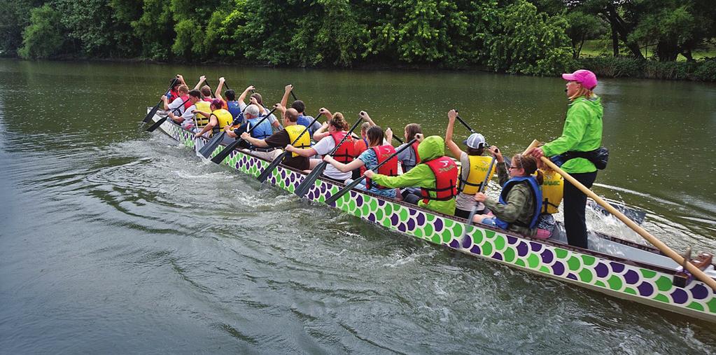 Celebrate and engage the team sport of Dragon Boat Racing and