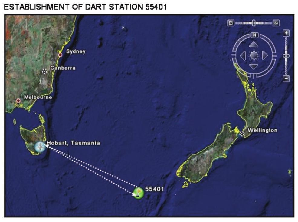 Voyage Objectives To perform a scheduled preventative maintenance visit to the first Tsunameter DART II buoy located in the South East Tasman Sea (46º 55 S, 160º 34 E), some 600 nautical miles from