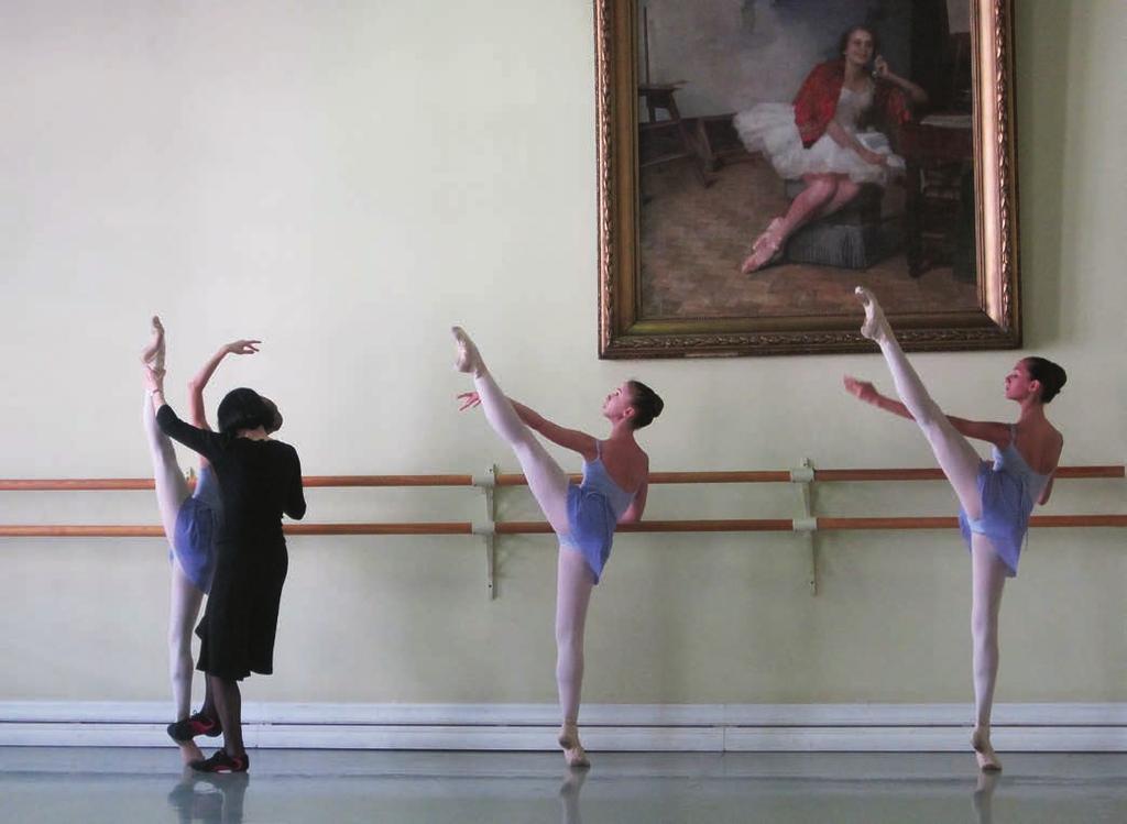 First-, second- and third-year students rehearse The Sleeping Beauty.