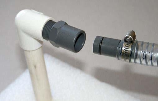 Connect optional micro vacuum by sliding completely into the push-in fitting. Pull gently to ensure the collar has locked it into place. (Fig. 9) Fig.