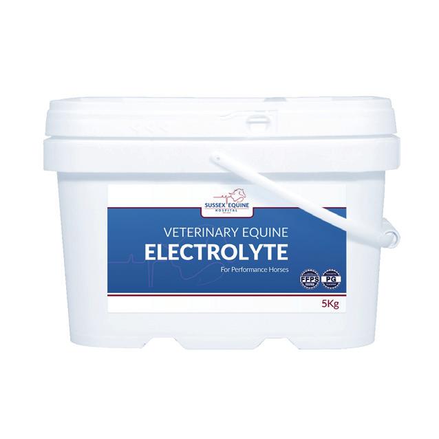 Veterinary Equine Electrolyte Veterinary Equine Electrolyte is a complementary balanced powder electrolyte for horses for the compensation of electrolyte loss in cases of heavy sweating.