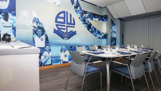 MAIN MATCH SPONSORSHIP BRANDING BENEFITS: VIP package for a minimum of 10 guests Hosted by a BWFC former player Pre-match tour of Macron Stadium Pitchside photograph with your company logo on the big