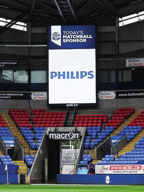 MATCHBALL SPONSORSHIP BRANDING BENEFITS: MATCHBALL SPONSORSHIP LED pitch facing advertising Your company branding on the big screen shown at intervals throughout the match Full page advert in the