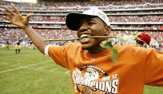 Signed National Championship Rose Bowl TD photo of Ramonce (18x20) 2 Texas Longhorn Football Tickets (HOME GAMES ONLY)