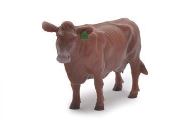 Little Buster Red Angus Bull Measures 4x6 & is 1/16 scale MSRP $6.