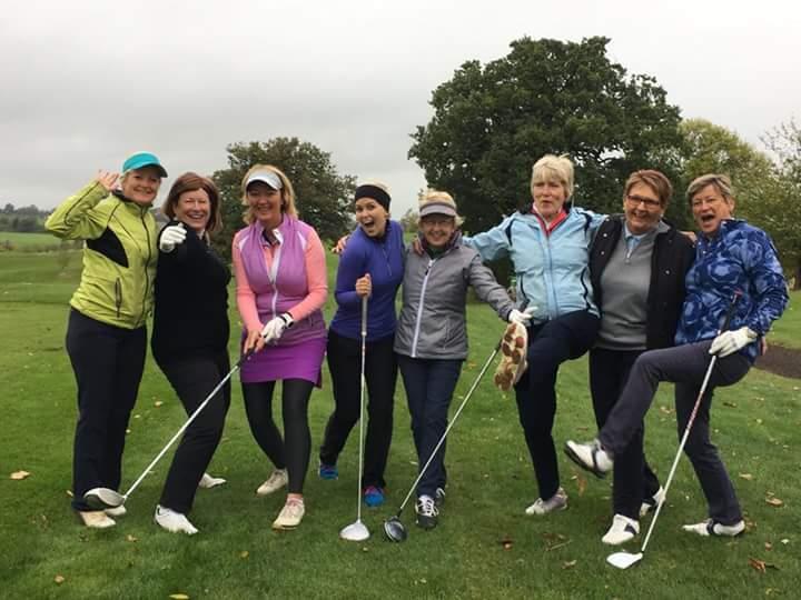 The Saturday Ladies continue playing despite the weather and lots of