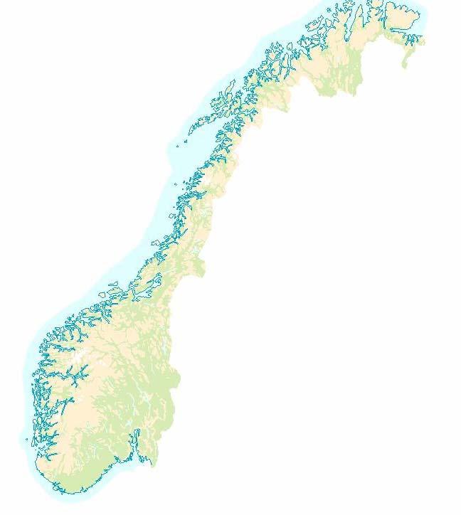 8 Figure 2. Map of Norway showing the geographical area for the whale survey (Vestfjord, Ofotfjord and Tysfjord).