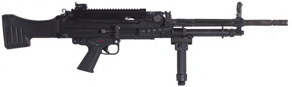 The MG5 machine gun is a simple gas-operated weapon, firing from an open bolt in automatic mode only. It has a quick-detachable, air-cooled barrel, with a conventional rotary bolt locking function.