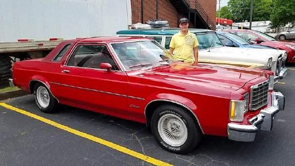 MAY DEBUTS Reporter: Gary Heichelbech Photographer: Christopher Conway Patrick Anderson: 1977 Ford Granada. Dark red with red vinyl interior.