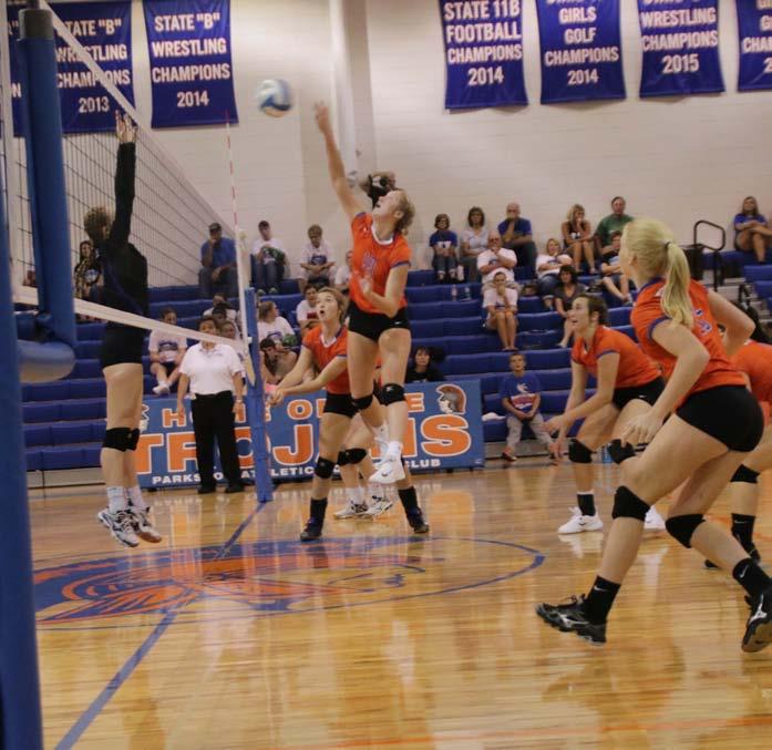 Volleyball By Paige Semmler The Parkston Lady Trojans return six seniors for the 2017 season. With an experienced crew coming back, they have high hopes for the year.