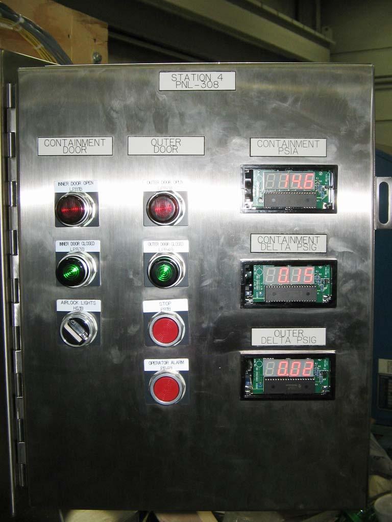 Containment Airlock Electrical Control System The electrical control system is non-safety however it a concern was raised that the a control panel sub-component may spuriously operate due to EMI/RFI