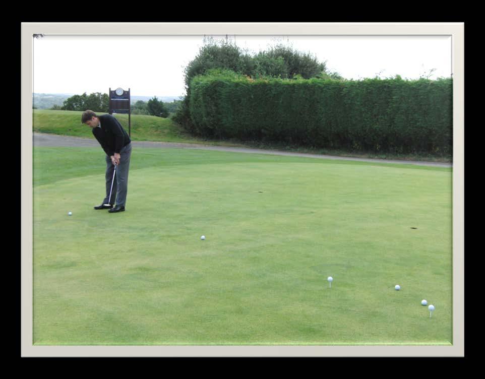 DRILL # 2 DISTANCE CONTROL THE TWO TEE PEG DRILL One thing I am always asked as an instructor is how I can improve my distance control I always leave my putts way short is the common complaint.