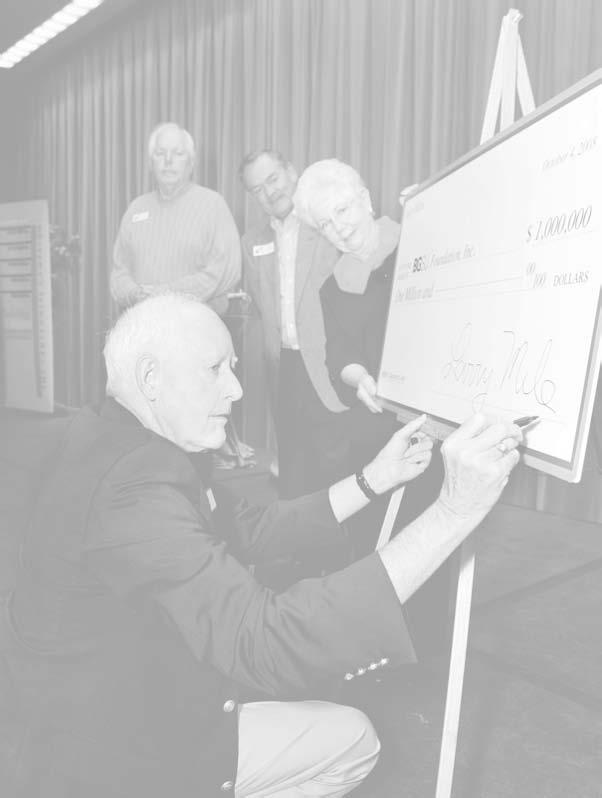 During Friday night s (Sept. 5) Dinner at The Doyt Falcon Club event, Schmidthorst offered his thanks for decades of sports entertainment by presenting a $1.7 million gift for athletic facilities.