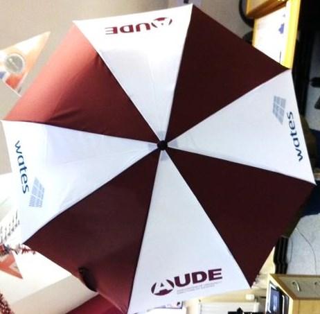 10. DELEGATE UMBRELLAS No available 3,500+VAT All delegates will be given a branded umbrella, on which the sponsor s logo, along with the AUDE logo, will be displayed.