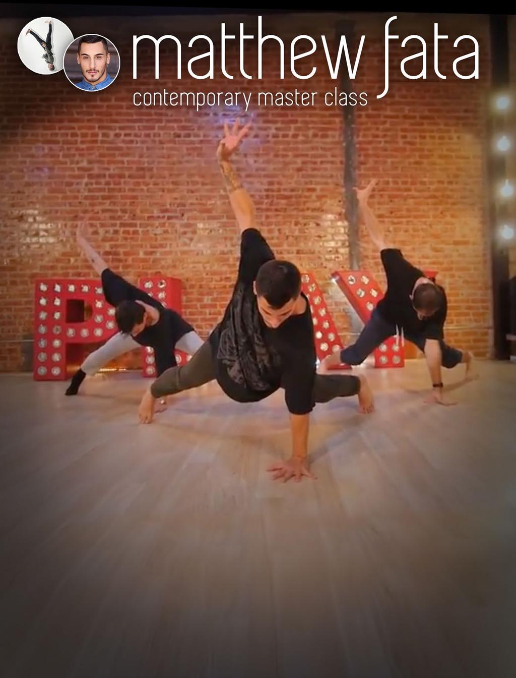 August 22nd Intermediate 5:30-7:00p Advanced 7:30-9:00p Storm Dance Alliance is proud to annouce a very special master class with elite contemporary dancer and