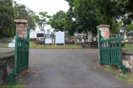 1.8km When you arrive at the cemetery gates, turn right