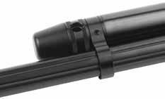 Filling your rifle 1. Rotate the front of the gun s air tank to allow access. Insert the probe in the hole. 2. Do not use any other type of adapter other than the one supplied with the rifle. 3.