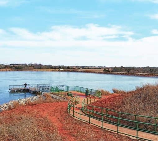 CENTRAL REGION Kitchen Lake Oklahoma City 28 acres Like several Close to Home fishing areas in Oklahoma City, Kitchen Lake has received some major renovations recently, including a new Americans with